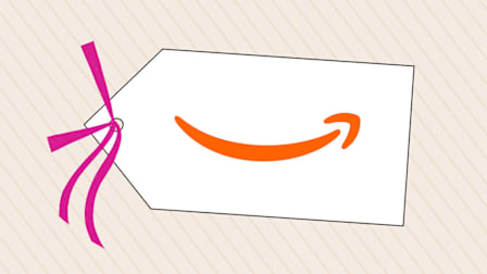 Illustration of a shopping tag with the Amazon Logo.