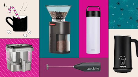 Bodum Bistro Electric Burr Coffee Grinder, Espro P0 Ultralight Travel Coffee Press, Instant Milk Frother, Aerolatte Milk Frother, KitchenAid Cold Brew Coffee Maker KCM4212SX