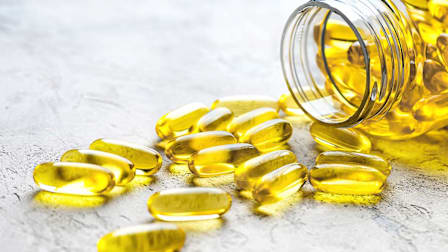 Vitamin D gel capsules