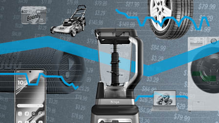 Products with trend lines to track prices