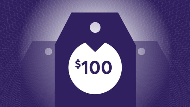 Purple deals tags for under $100