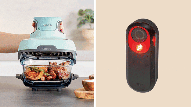 Animated GIF of various products like electronics, tools, and kitchenware.