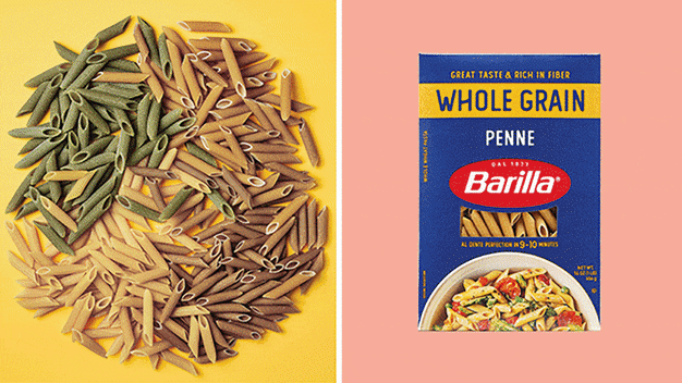 Multiple images of healthy food options