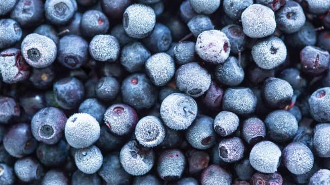 frozen blueberries