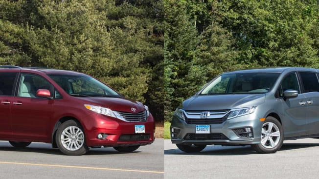 Honda odyssey and toyota sienna face off