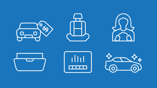 car comfort icon illustrations