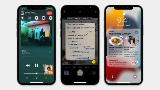 Apple Iphone iOS 15 introduces SharePlay in FaceTime, Live Text using on-device intelligence