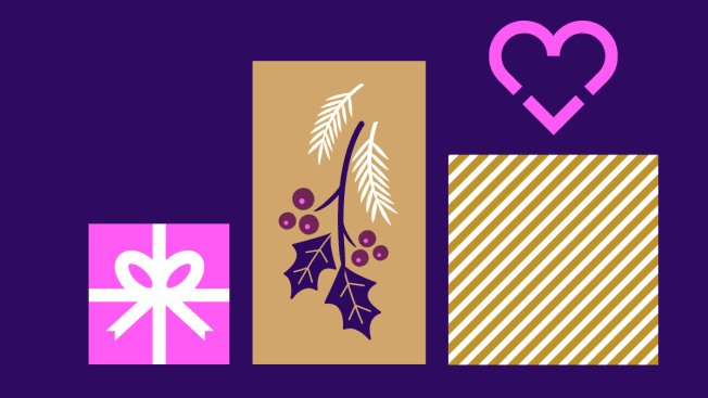 Illustration of gift packages
