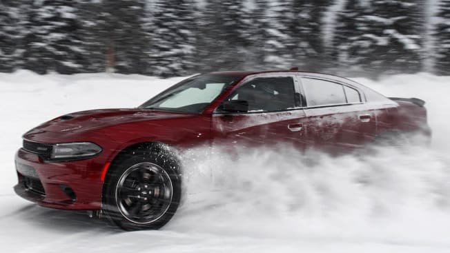 2022 Dodge Charger GT AWD driving in the snow
