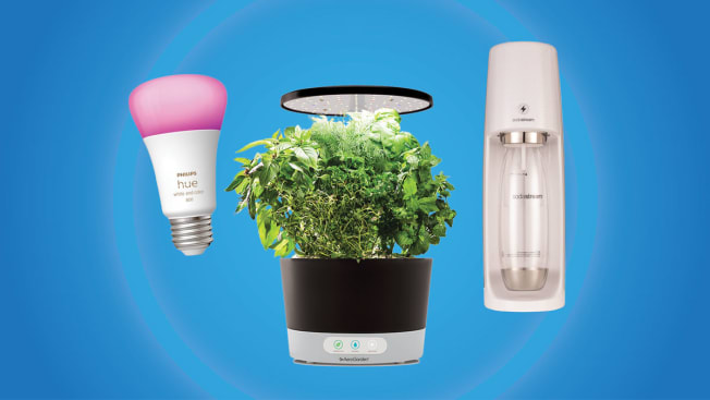 Philips Hue White and Color Ambiance Bulb, AeroGarden Harvest 360 and SodaStream Fizzi One Touch