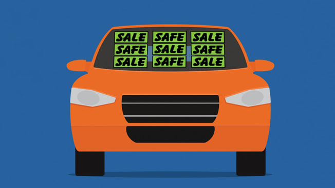 illustration of a used car for sale