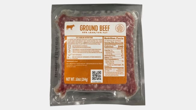 Ground Beef from Hello Fresh mealkit.