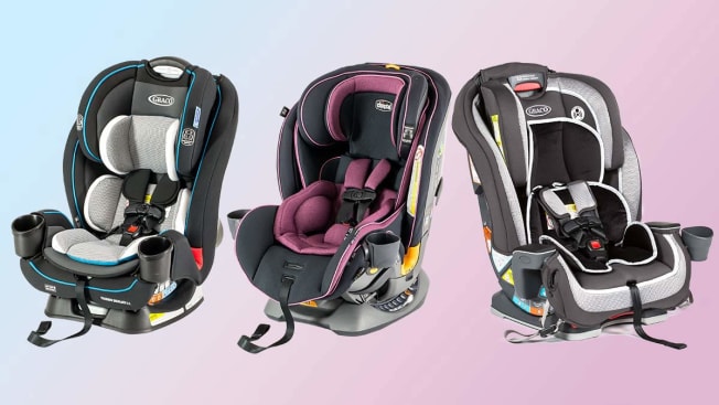 Graco Trio Grow SnugLock LX 3-in-1, Chicco Fit4 4-in-1 and Graco Milestone