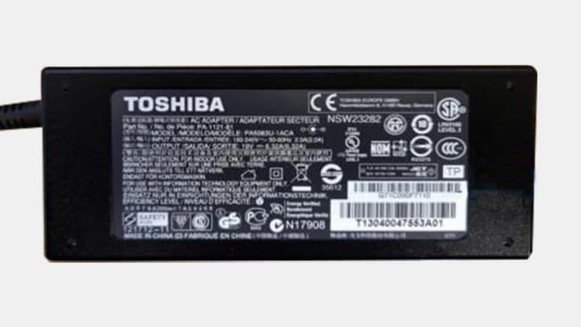 Recalled Toshiba Laptop AC Adapters