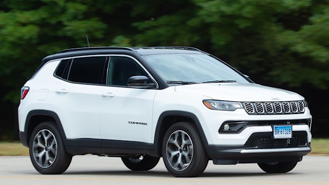 2025 Jeep Compass Limited front driving.