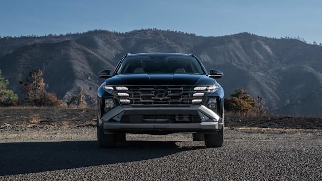 a Hyundai SUV parked in an outdoor setting