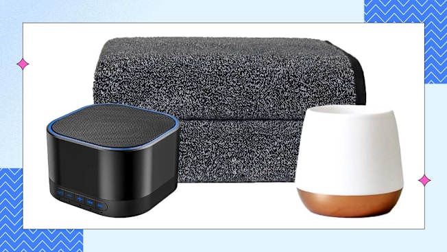 Magicteam Sound Machines White Noise Machine, Brooklinen Super-Plush Bath Towels, and Fellow Joey Double Wall Ceramic Mug,