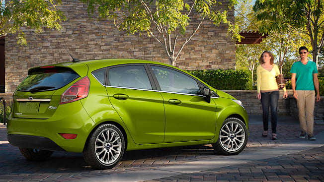 2019 Ford Fiesta, parked with people