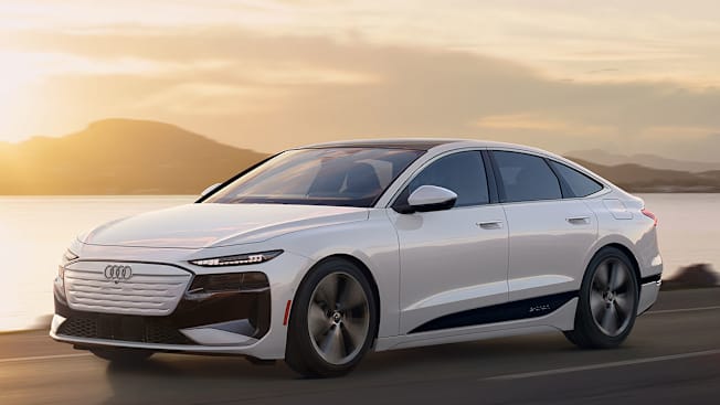 2025 Audi A6 E-Tron Sportback driving, front