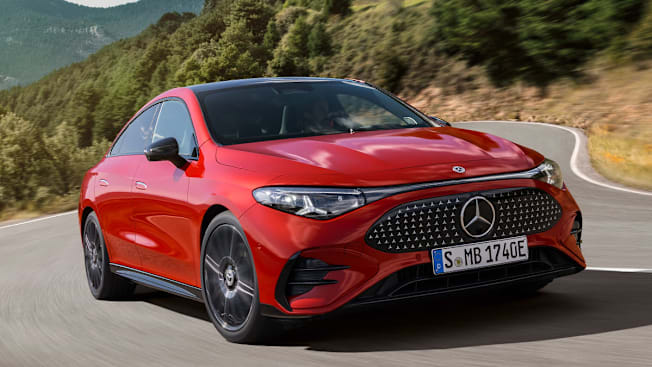 2026 Mercedes-Benz CLA driving, front