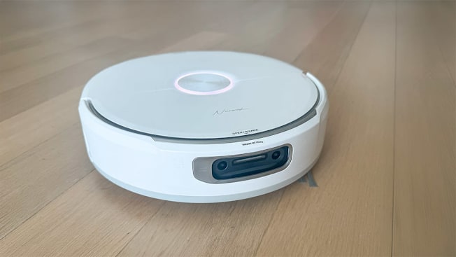 Narwal Flow Robotic Vacuum on floor