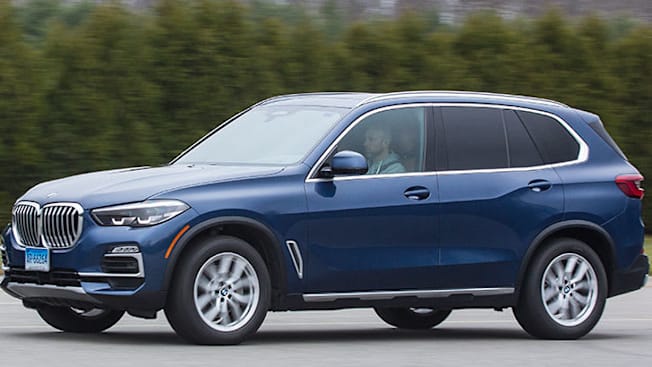 2019 BMW X5 driving at the CR Auto Test Center