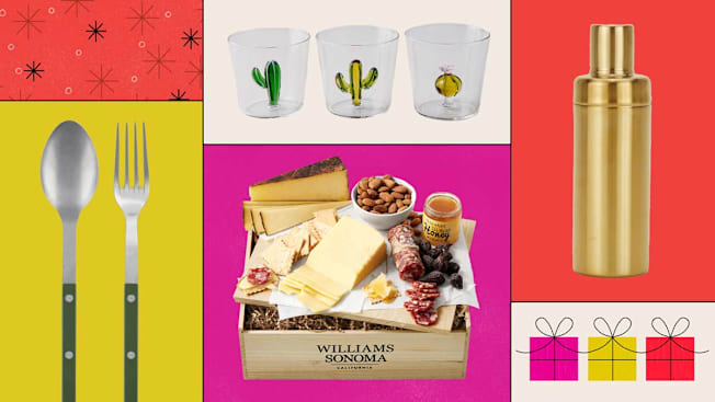 Ichendorf Milano Fantasia Cactus Tumblers, Hawkins New York Simple Cocktail Shaker, Williams Sonoma Beehive Cheese Gift Crate, Sabre Bistrot Vintage Solid Serving Set