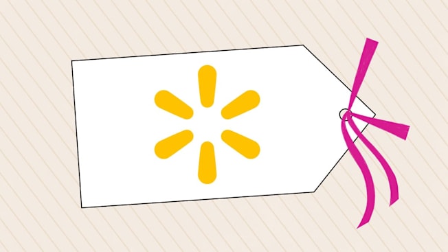 Illustration of a shopping tag with the Walmart Logo.