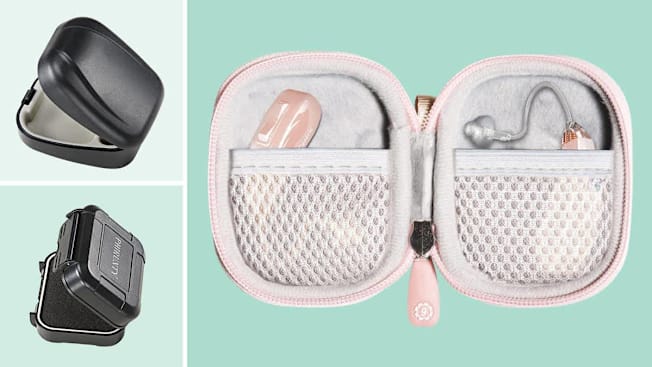 grid with BOCOKO, Phirunty, and GETGEAR Hearing Aid Cases