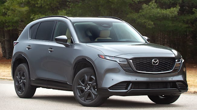 2026 Mazda CX-5 front at CR's Auto Test Center