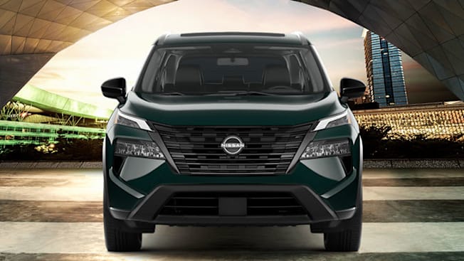 2026.5 Nissan Rogue Dark Armor, front in a tunnel