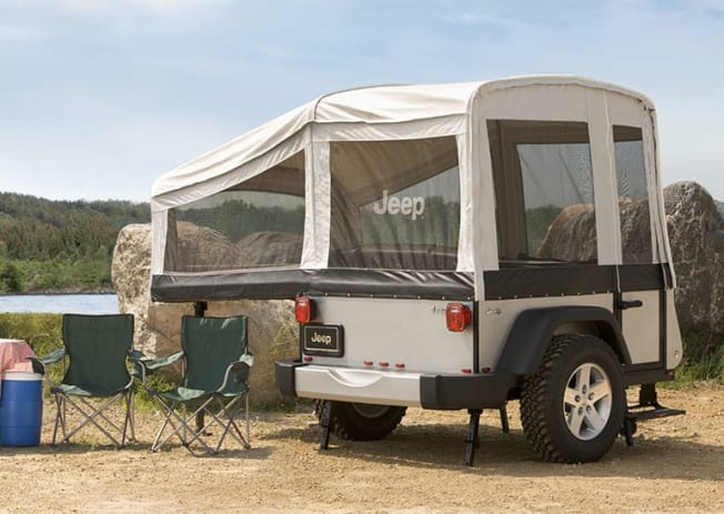 Jeep pop-up trailer