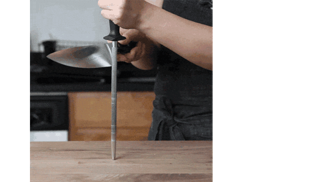 Honing the blade gif
