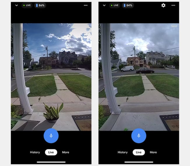 Video footage from Google Nest doorbell