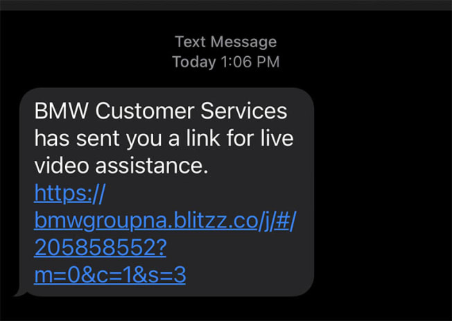 BMW Genius text