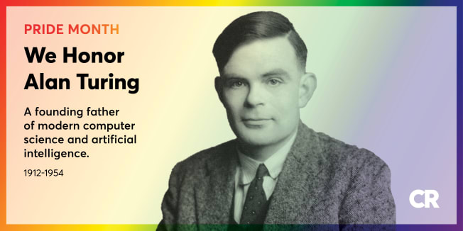 Pride Month Graphic Honoring Alan Turing