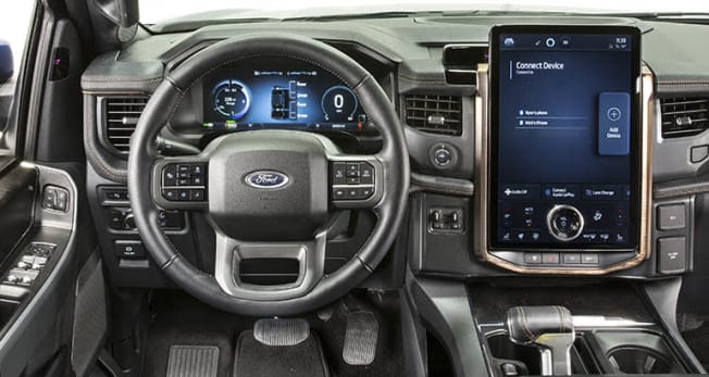 2022 Ford F-150 Lightning interior