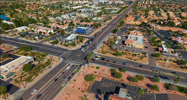 Chandler, AZ, aerial photo