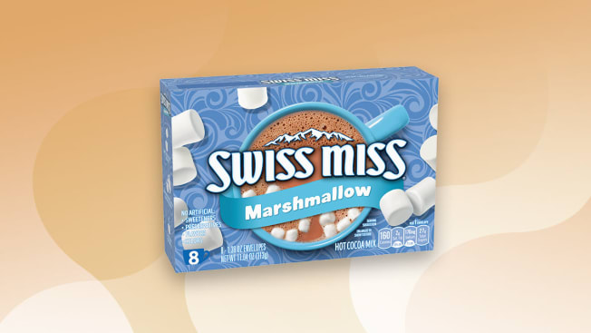 blue package of hot chocolate