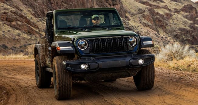 2024 Jeep Wrangler Willys on dirt road