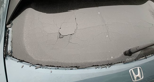 2023 Honda HR-V broken glass