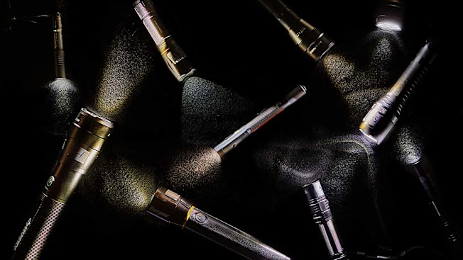 Pattern made with tested flashlights