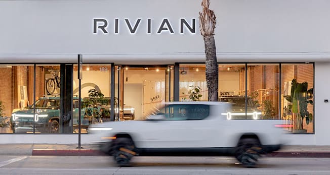 Rivian store in Pasadena