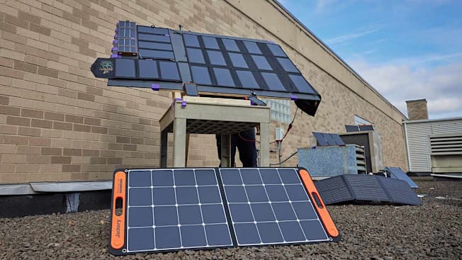 solar panels being tested at Consumer Reports in Yonkers