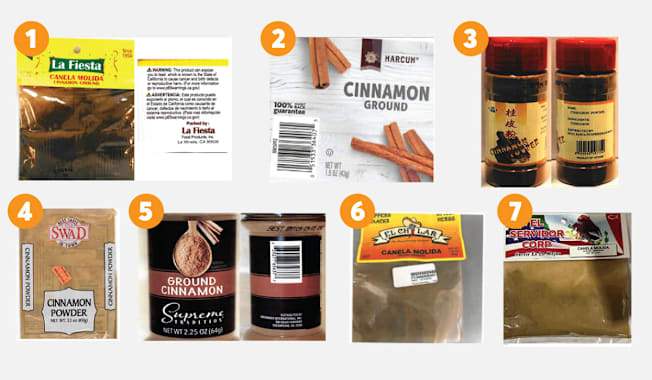 FDA testing found that these ground-cinnamon products have elevated levels of lead.