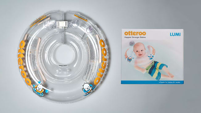 Otteroo Lumi baby neck floatie and box