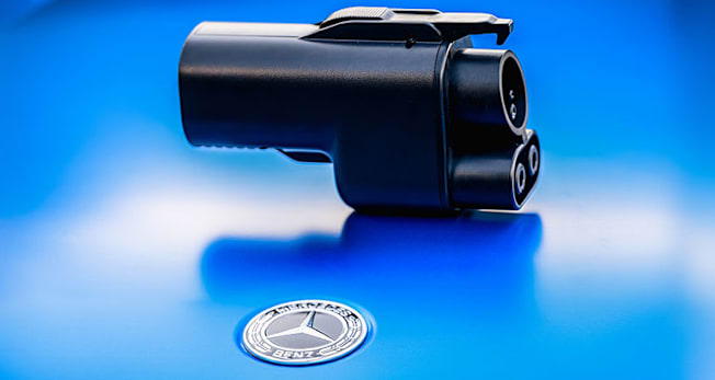 Mercedes-Benz NACS adapter for the Tesla Supercharger network