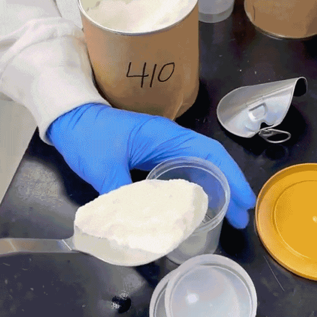 A GIF showing steps in CR's process of testing infant formula.