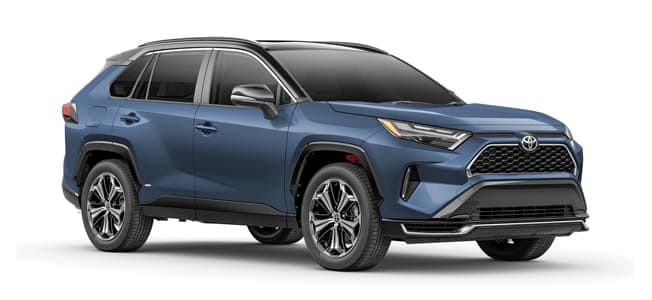 2025 Toyota RAV4 PHEV on white a background
