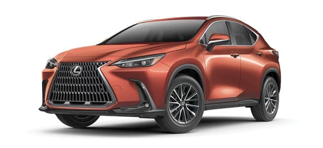 2025 Lexus NX350H on white background